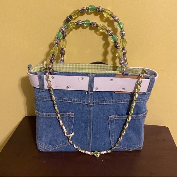 Denim Jean Bootie Shorts Purse - Picture 5 of 11